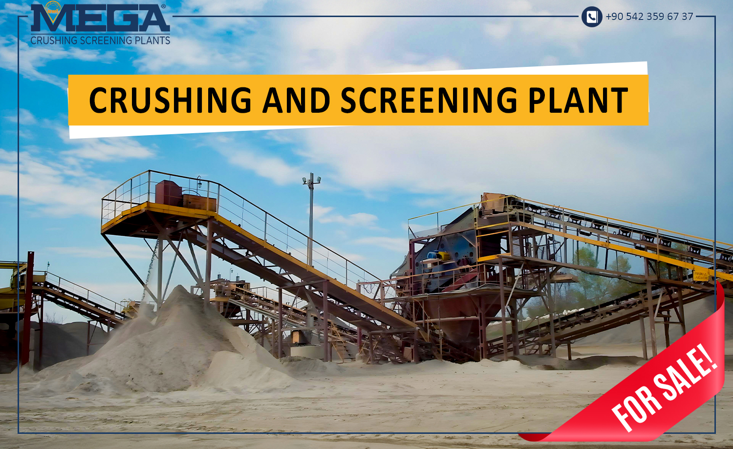 Crushing and screening plant for sale