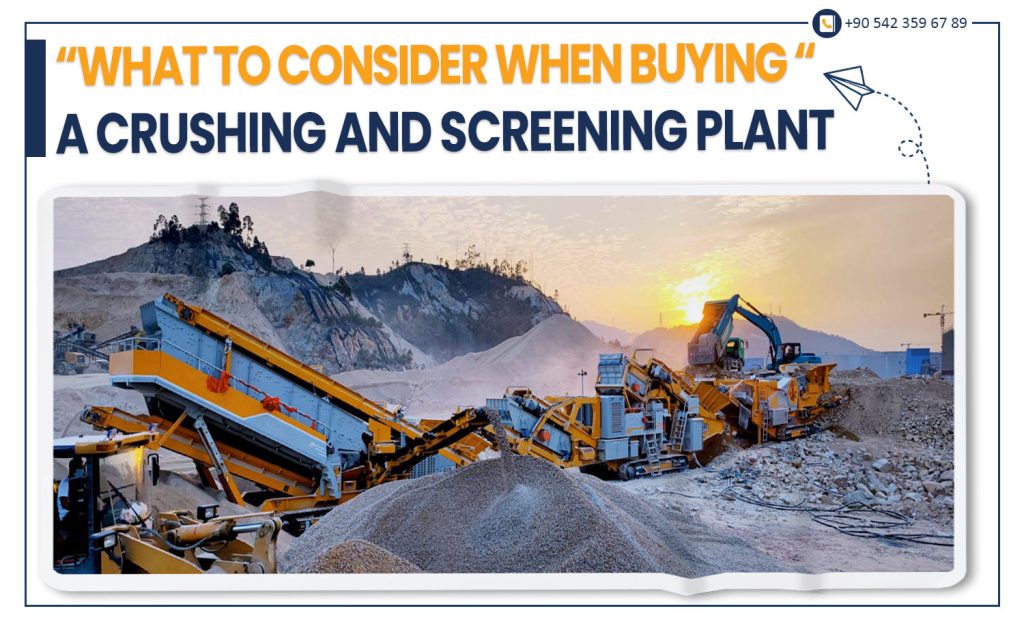 Crushing and screening plant